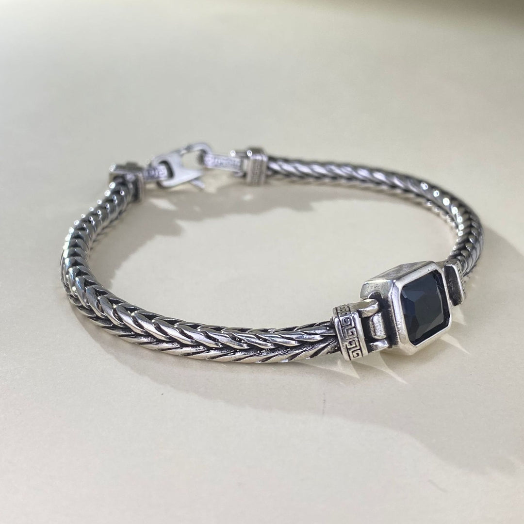 DarkCharm - Bracciale con Pietra Preziosa Onice