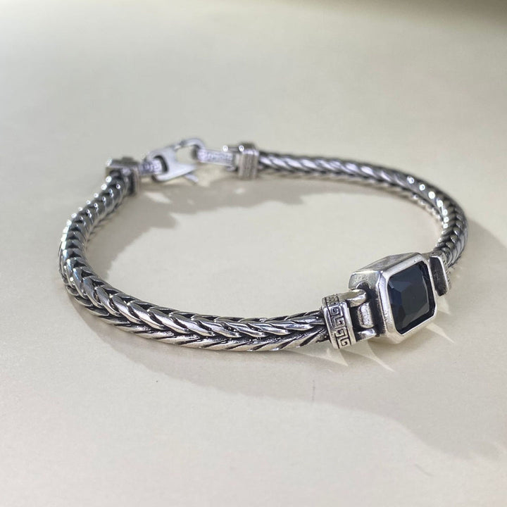 DarkCharm - Bracciale con Pietra Preziosa Onice