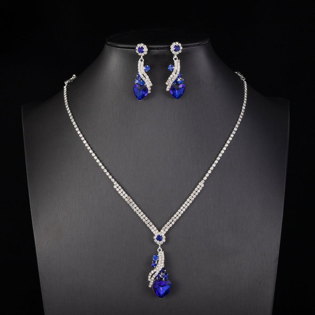 Lelia - Set Di Orecchini e Collana Con Strass