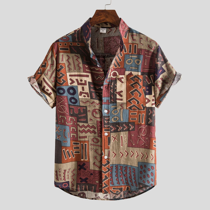 Lachlan - T-Camicia Elegante Con Bottoni