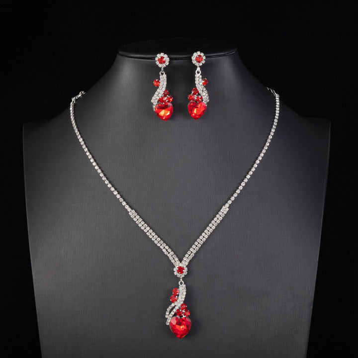 Lelia - Set Di Orecchini e Collana Con Strass
