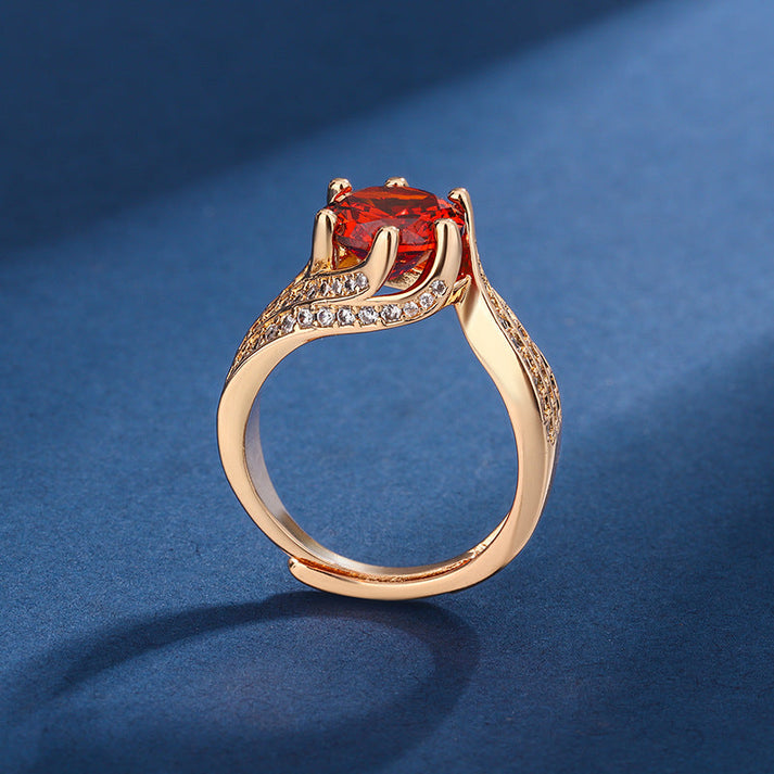 Halyna - Anello Con Moissanite Super Flash Da 3 Carati