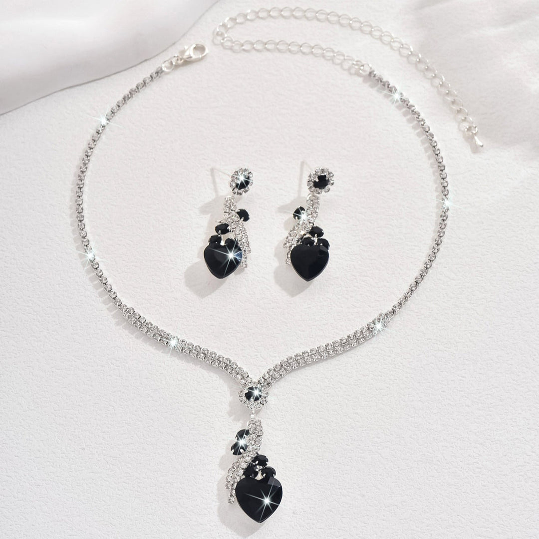Lelia - Set Di Orecchini e Collana Con Strass
