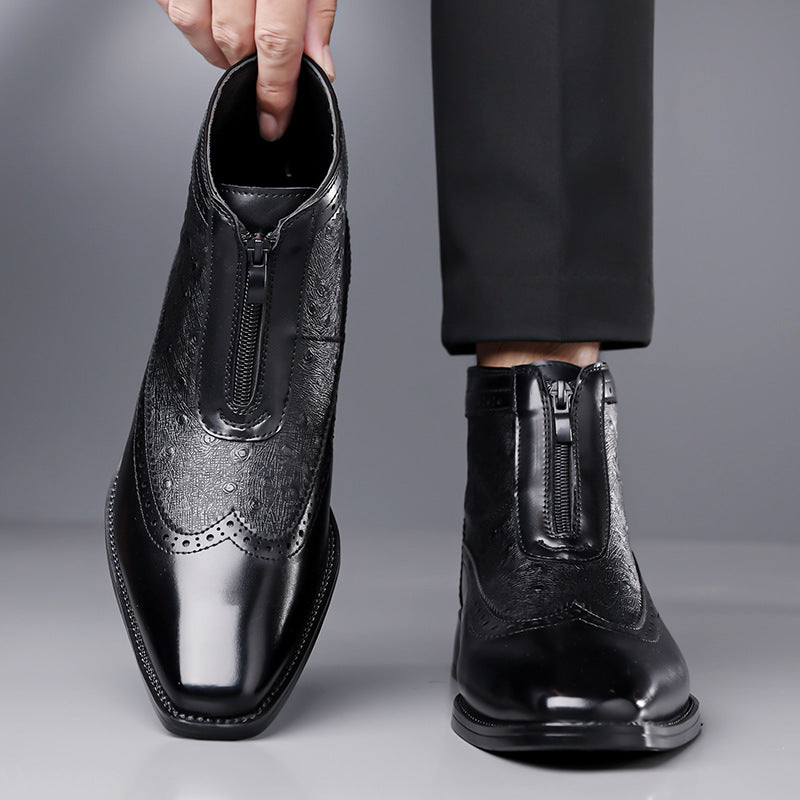 Butler - Stivali in Pelle Con Cerniera