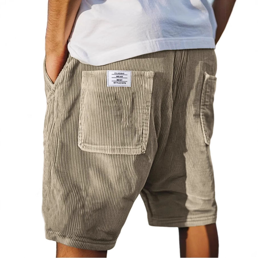 Marsel - Eleganti Pantaloncini In Velluto a Coste