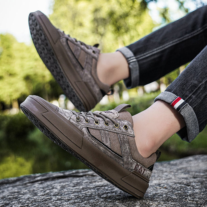Deller - Scarpe da Ginnastica Casual in Pelle