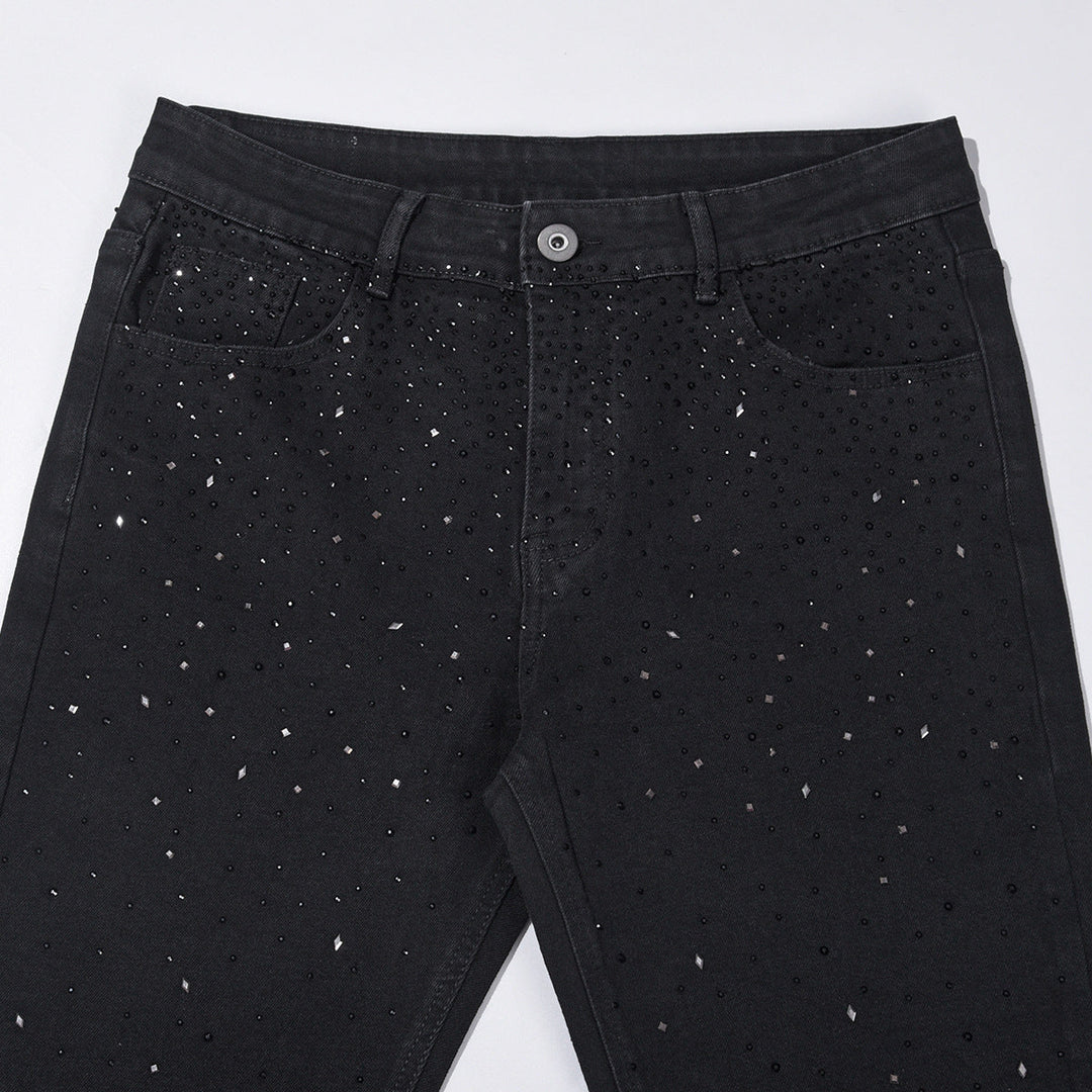 Jake - Jeans Slim Fit A Vita Alta Con Strass