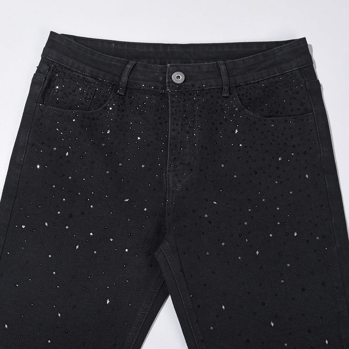 Jake - Jeans Slim Fit A Vita Alta Con Strass