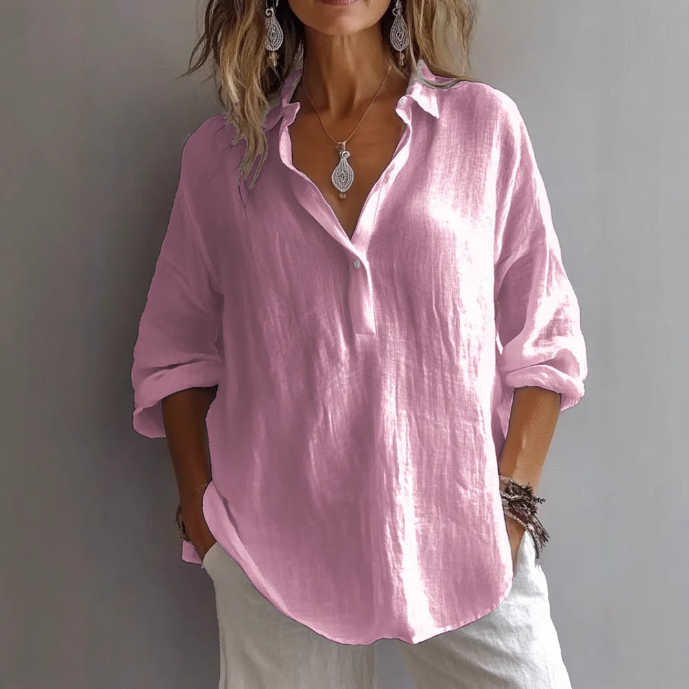 Fotoula - Camicetta Elegante Con Scollo A V