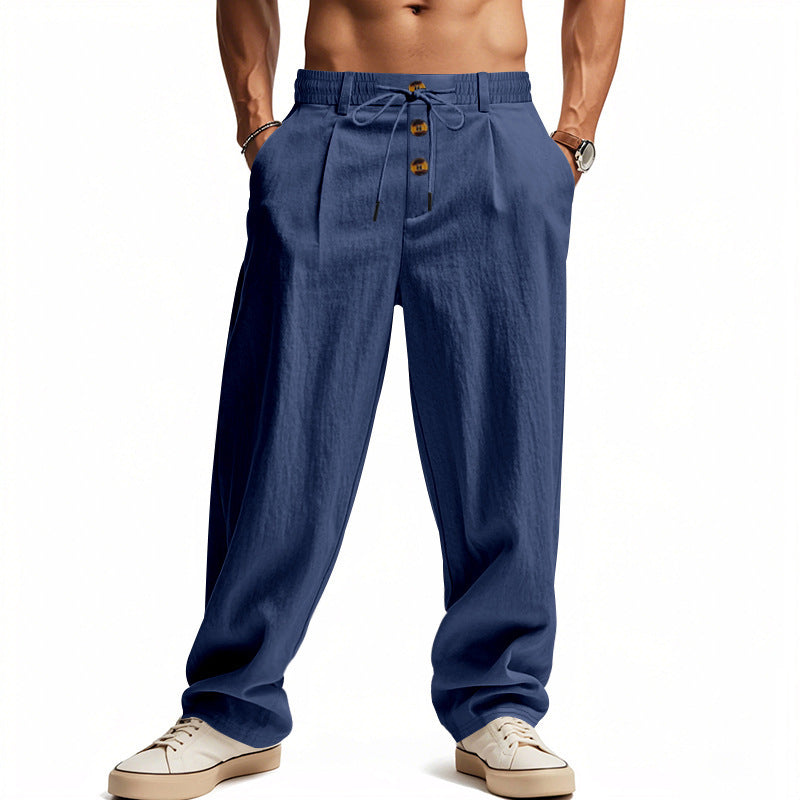 Gencio - Pantaloni Comodi in Lino