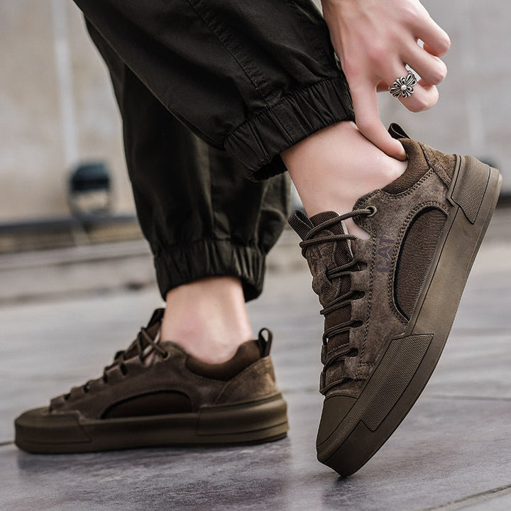 Atherton - Scarpe da Ginnastica Casual in Pelle Scamosciata Con Lacci
