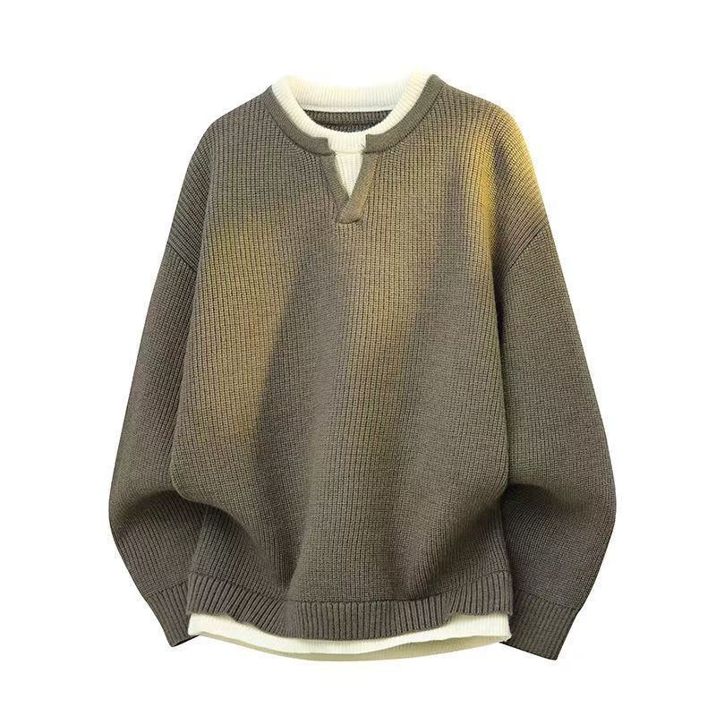 Avner - Maglione Lavorato a Maglia a Maniche Lunghe