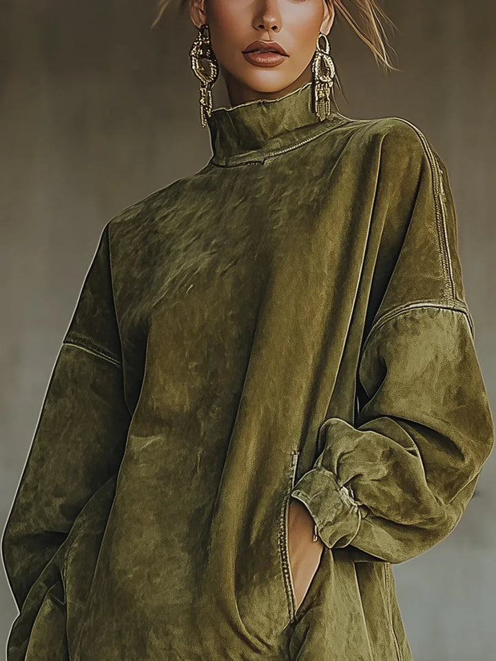 Syanna - Elegante Abito Con Frange e Maniche Lunghe