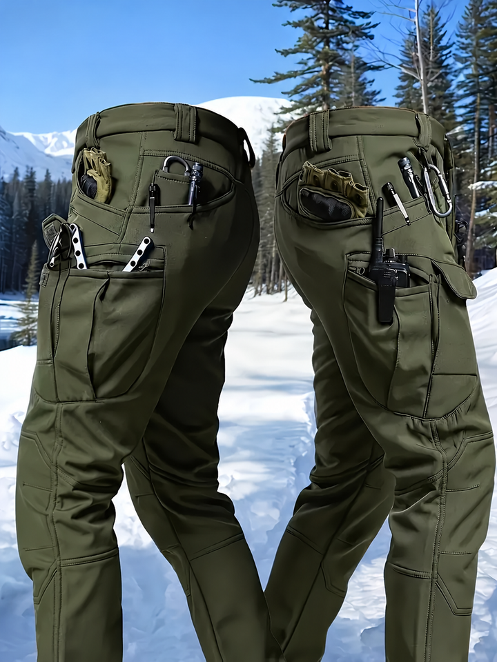 Cartrell - Pantaloni Cargo Foderati Con Tasche Multiple
