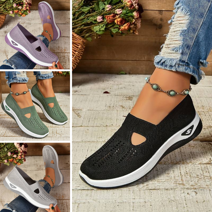 Haniya - Scarpe da ginnastica Slip-on in Maglia Traspirante