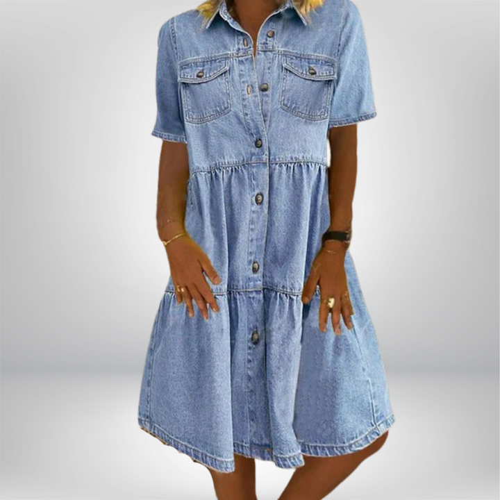 Ludmiła - Abito in Denim Boho