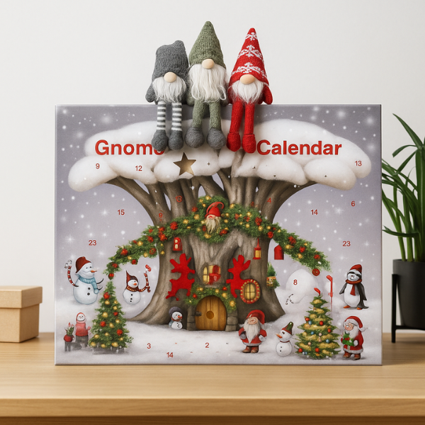 FestiveCharm - Calendario Dell'Avvento Con Gnomi Natalizi