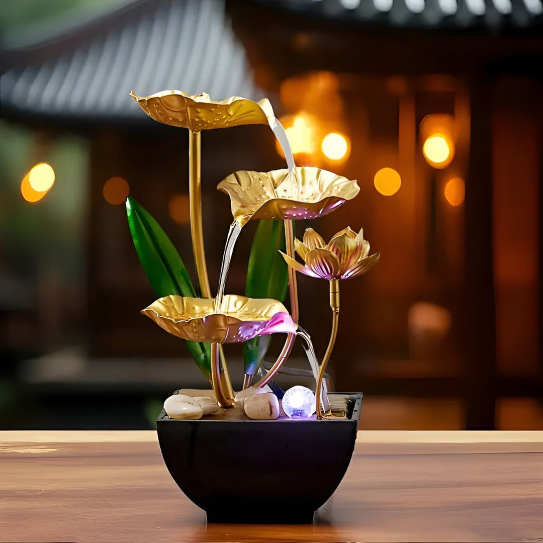 LotusAura - Fontana Automatica Da Interno Con Umidificatore