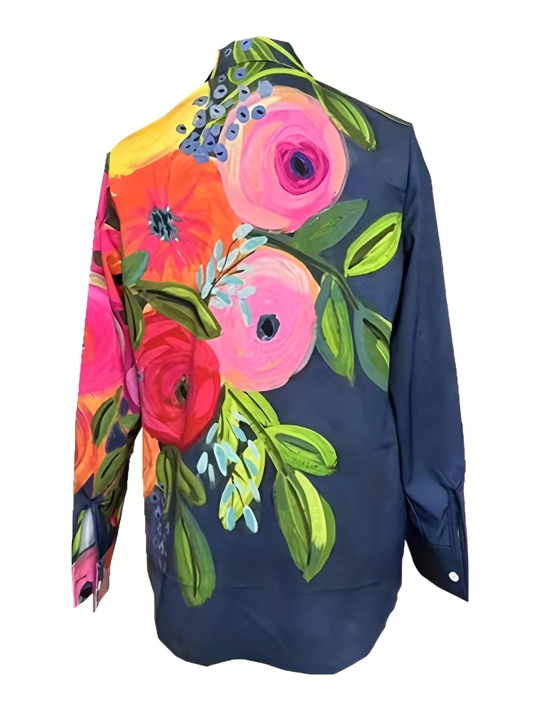 Fioralba - Camicia a Maniche Lunghe Con Stampa Floreale