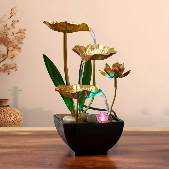 LotusAura - Fontana Automatica Da Interno Con Umidificatore