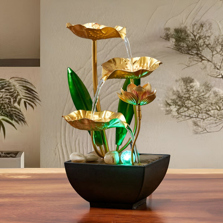 LotusAura - Fontana Automatica Da Interno Con Umidificatore