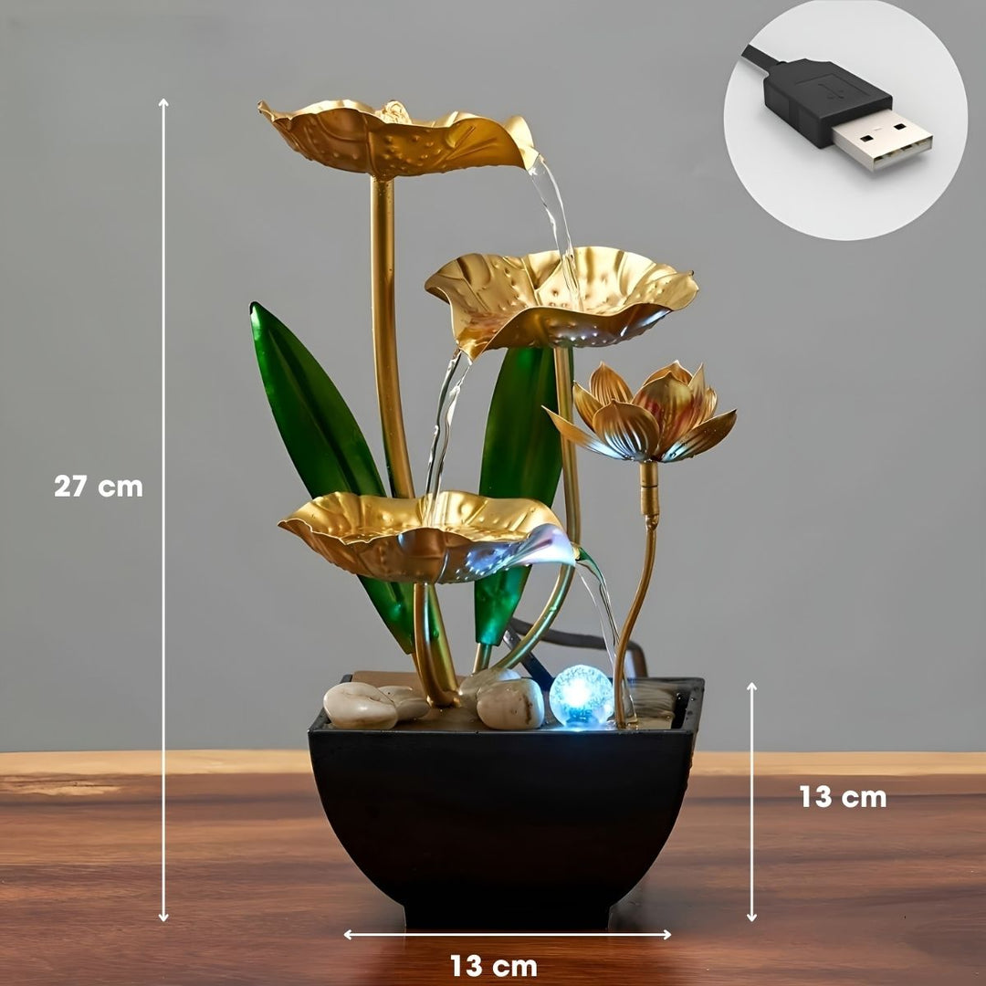 LotusAura - Fontana Automatica Da Interno Con Umidificatore