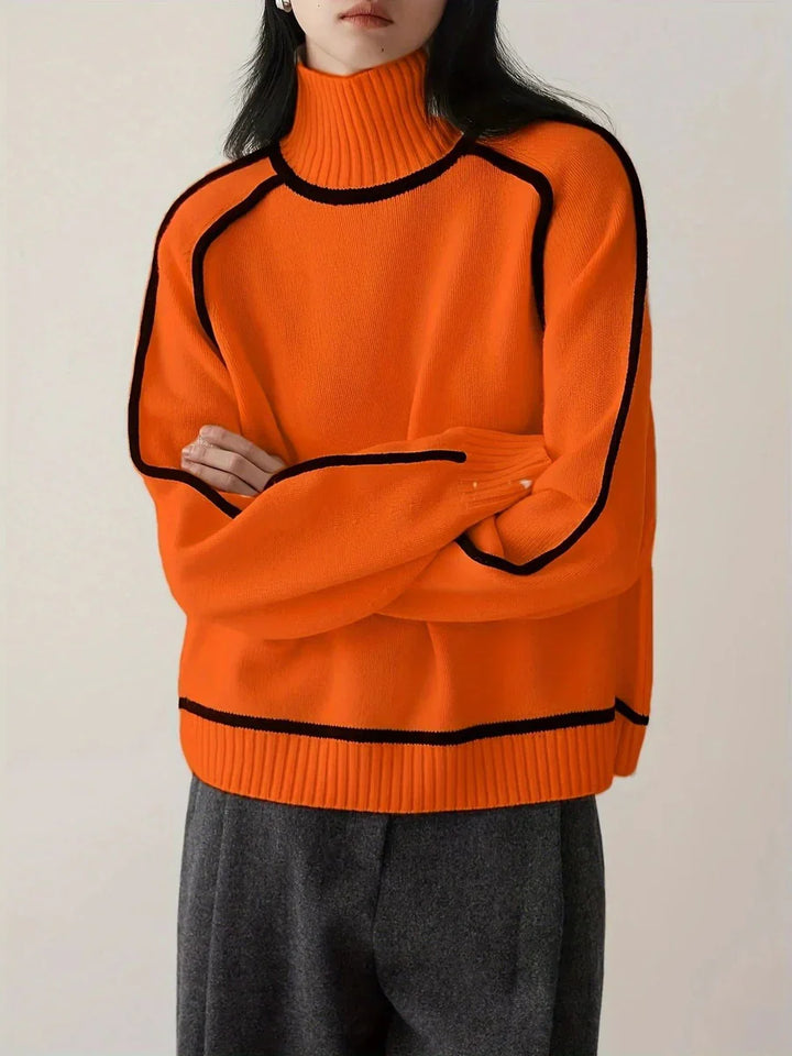 Karina – Elegante Maglione a Collo Alto