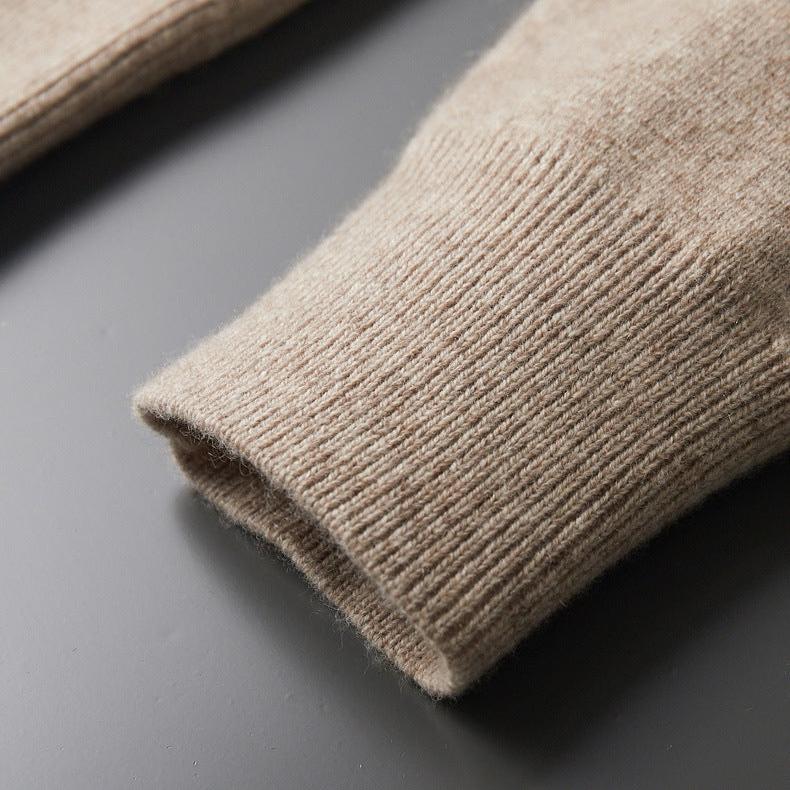 Keelon - Elegante Maglione in Lana Con Chiusura a Zip