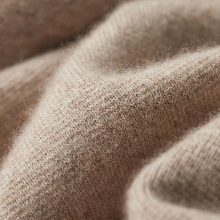 Keelon - Elegante Maglione in Lana Con Chiusura a Zip
