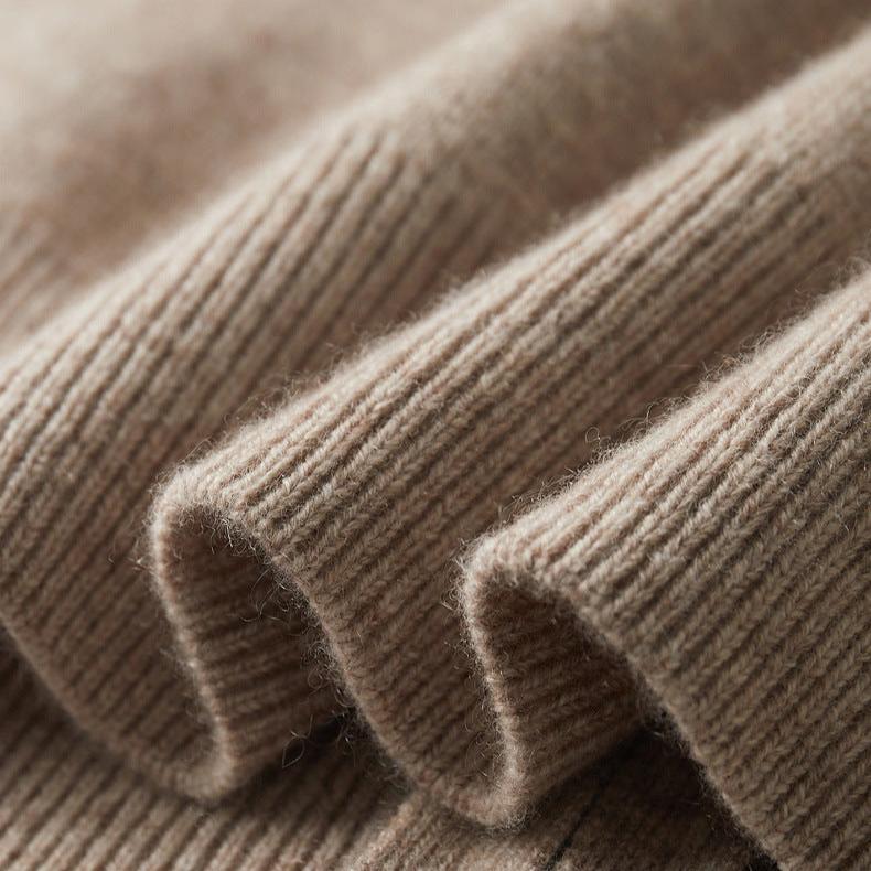 Keelon - Elegante Maglione in Lana Con Chiusura a Zip