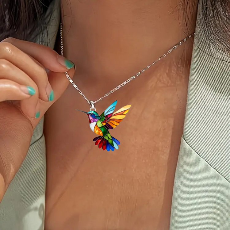 Samantha - Elegante Collana di Colibrì