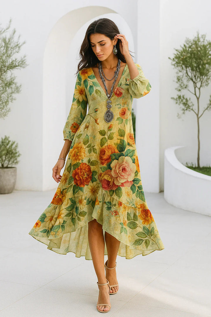 Debra - Abito Stampato Floreale Maxi