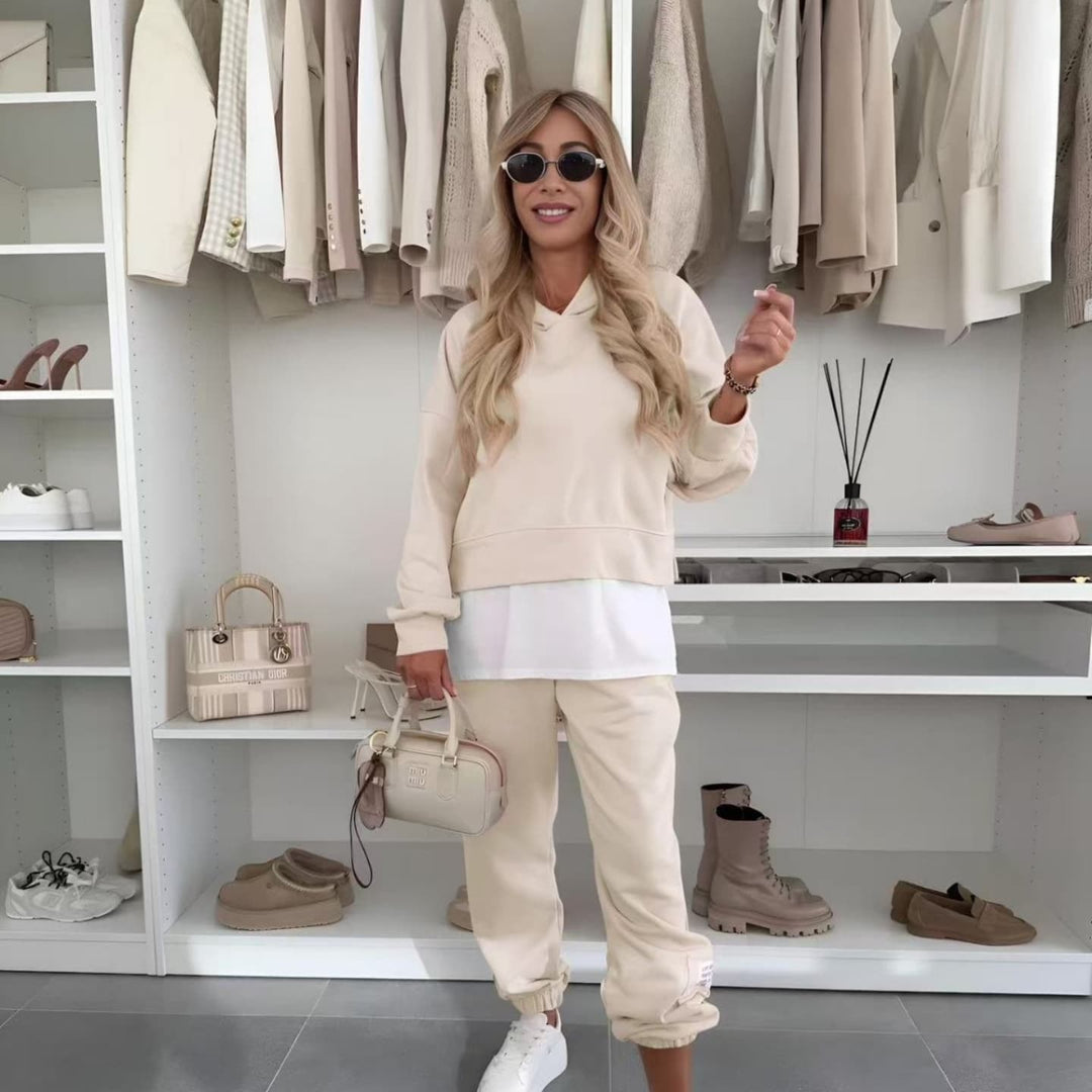 Bronie - Felpa Oversize Con Cappuccio e Pantaloni Jogger