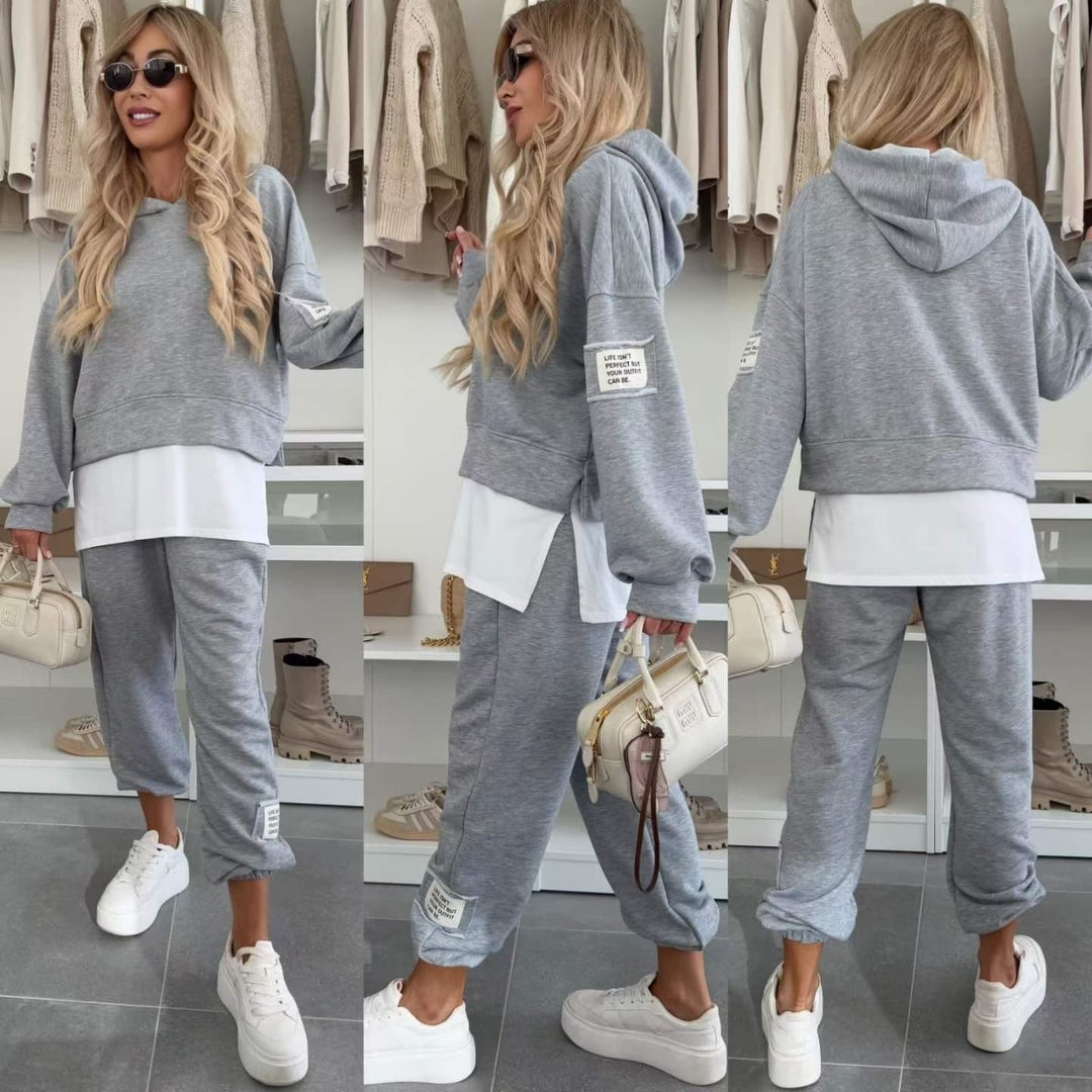 Bronie - Felpa Oversize Con Cappuccio e Pantaloni Jogger