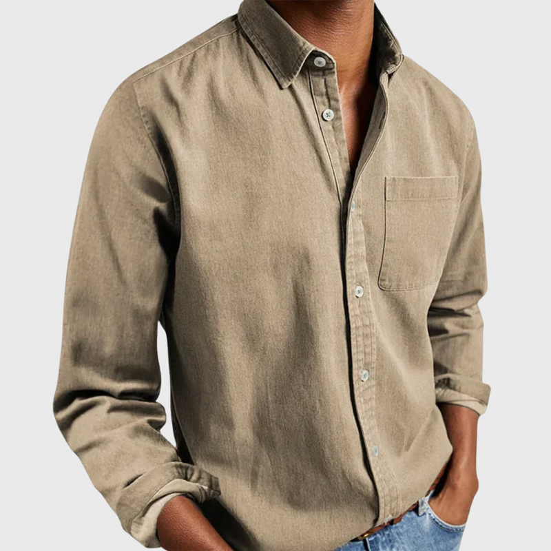 Nikolaj - Camicia a Maniche Lunghe Con Taschino Frontale