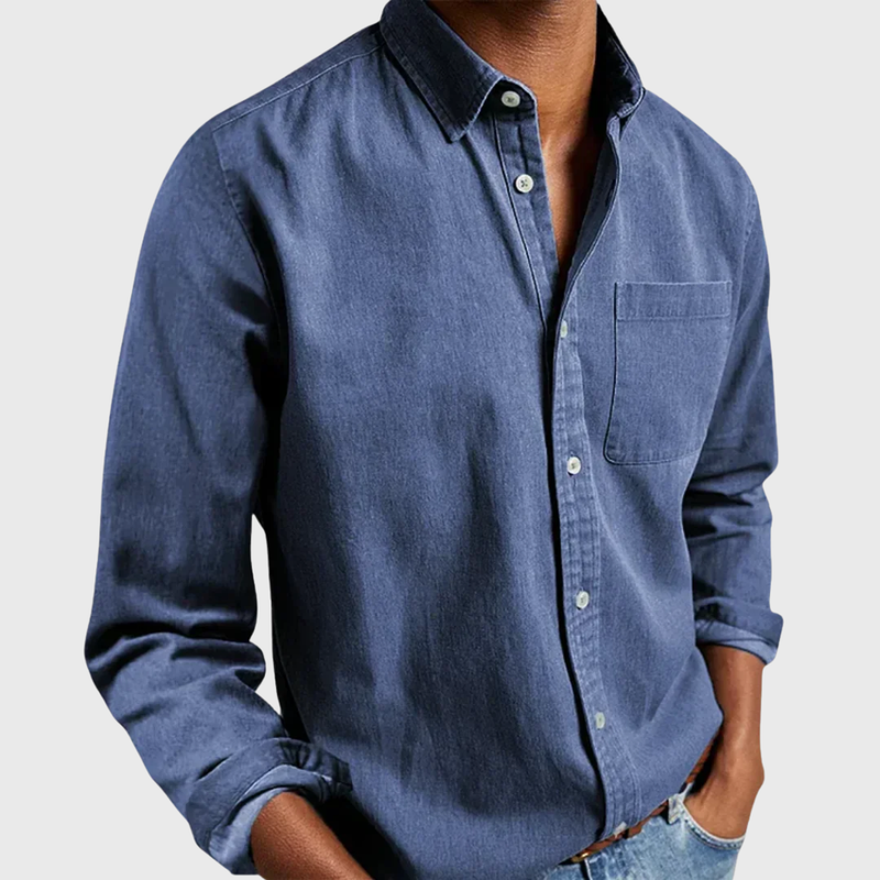 Nikolaj - Camicia a Maniche Lunghe Con Taschino Frontale