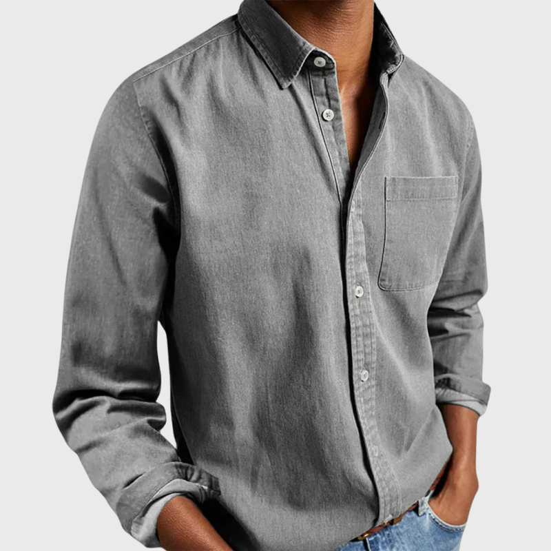 Nikolaj - Camicia a Maniche Lunghe Con Taschino Frontale