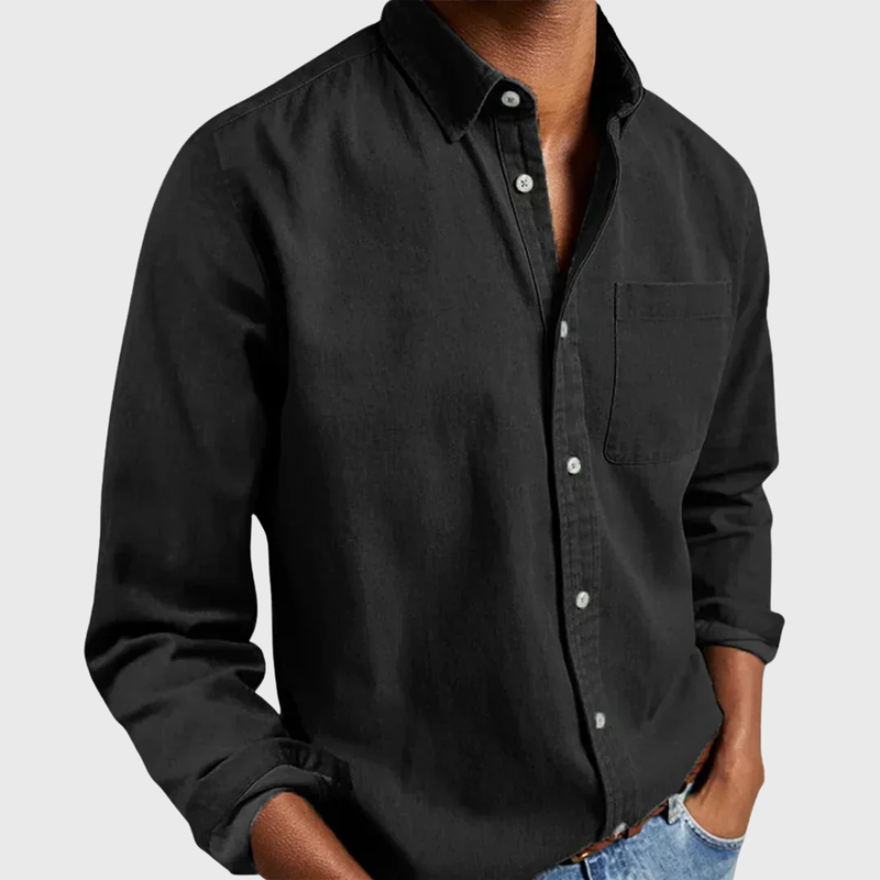 Nikolaj - Camicia a Maniche Lunghe Con Taschino Frontale