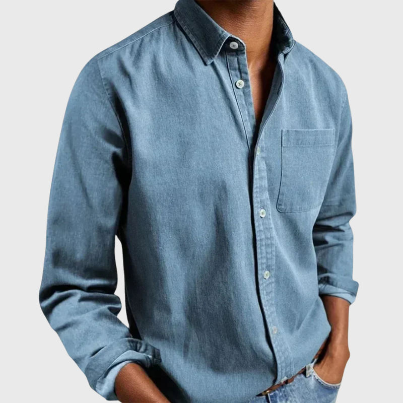 Nikolaj - Camicia a Maniche Lunghe Con Taschino Frontale