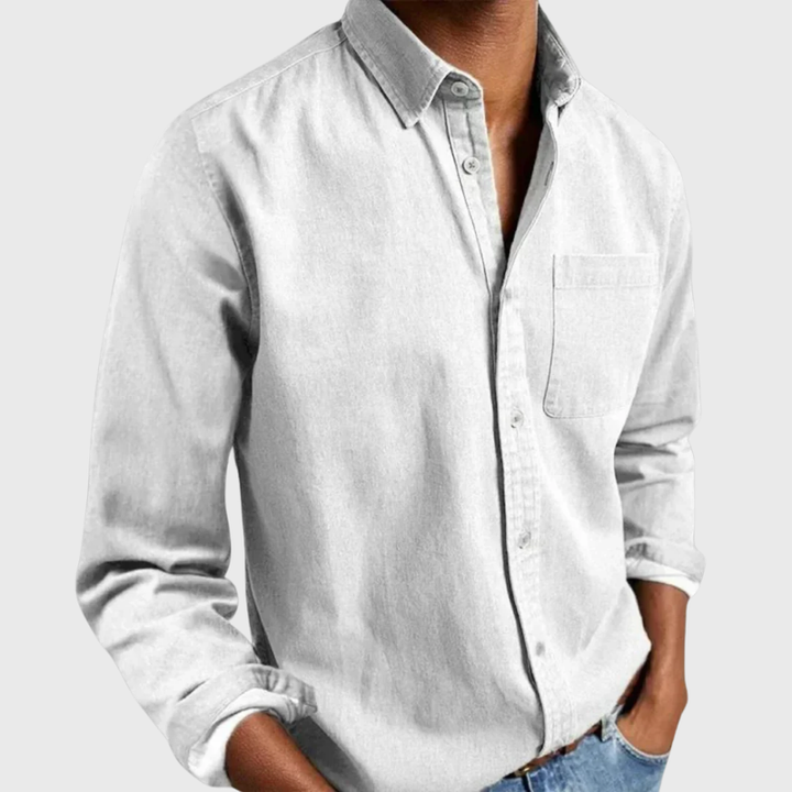 Nikolaj - Camicia a Maniche Lunghe Con Taschino Frontale