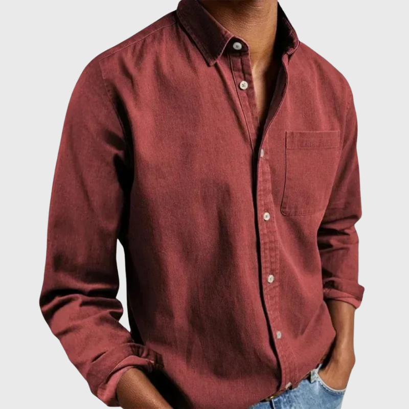 Nikolaj - Camicia a Maniche Lunghe Con Taschino Frontale