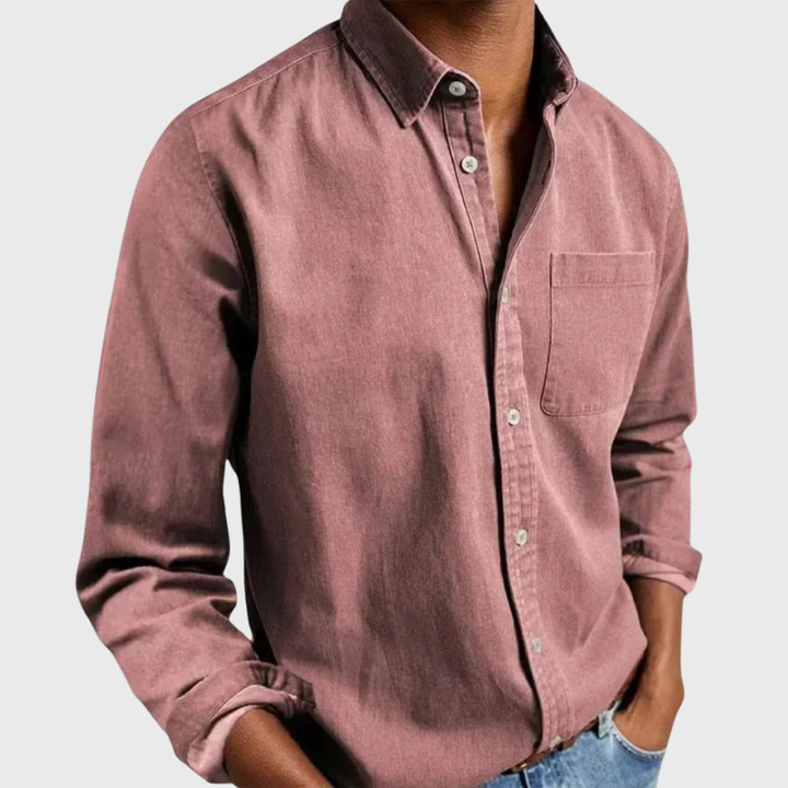 Nikolaj - Camicia a Maniche Lunghe Con Taschino Frontale