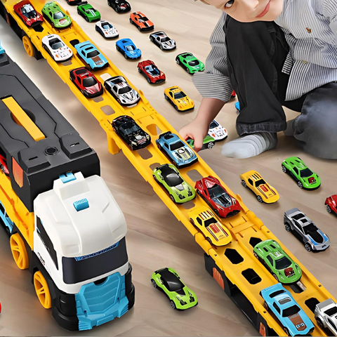 MechTrack - Versatile Camion Trasformabile con Pista da Corsa