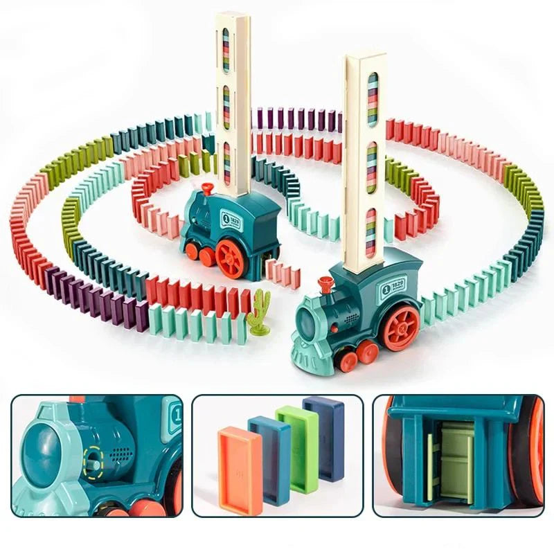 TrackMaster - Set Automatico di Trenini Domino Montessori
