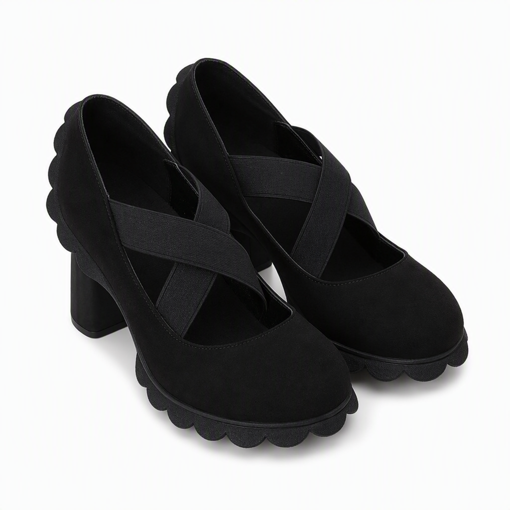 Magela - Scarpe in Stile Mary Jane Con Cinturini Incrociati