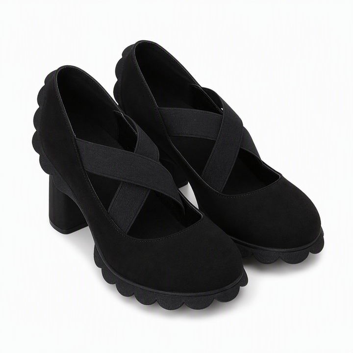 Magela - Scarpe in Stile Mary Jane Con Cinturini Incrociati