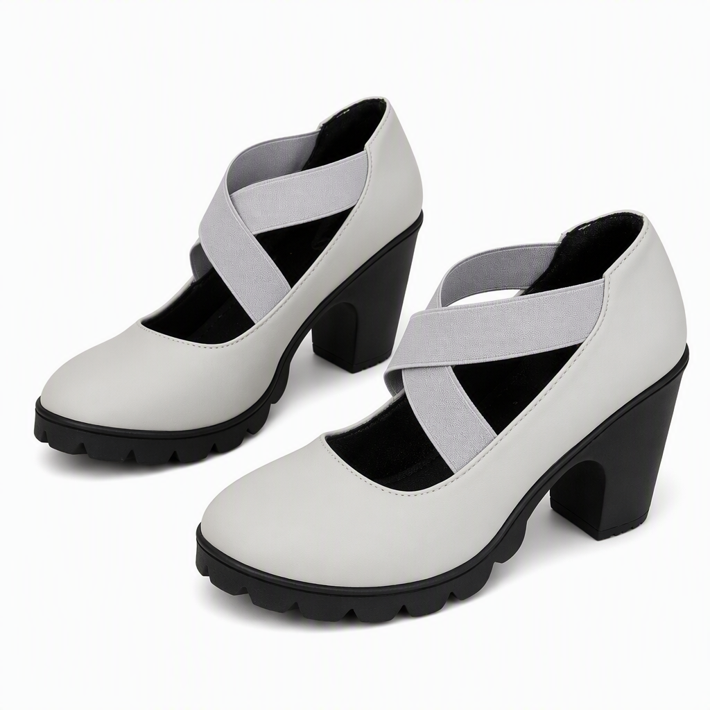 Magela - Scarpe in Stile Mary Jane Con Cinturini Incrociati