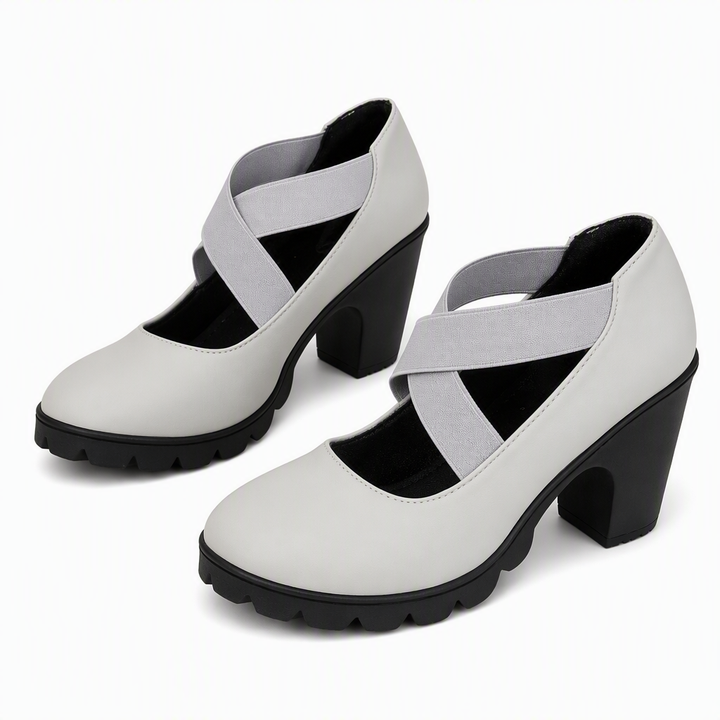 Magela - Scarpe in Stile Mary Jane Con Cinturini Incrociati