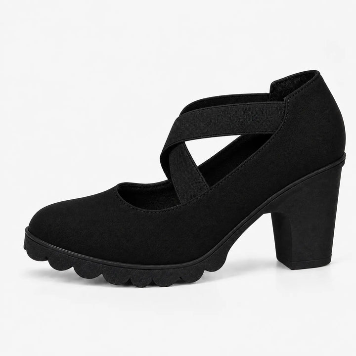 Magela - Scarpe in Stile Mary Jane Con Cinturini Incrociati