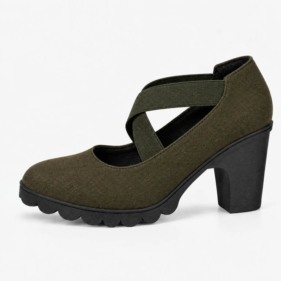 Magela - Scarpe in Stile Mary Jane Con Cinturini Incrociati